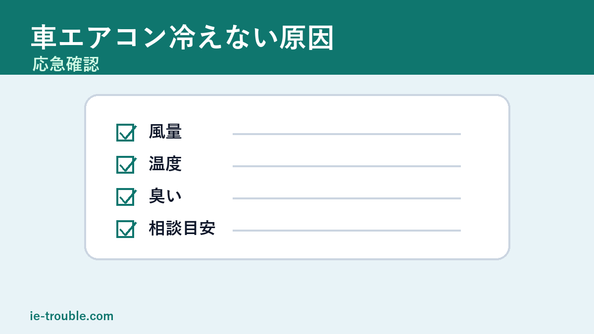 エアコン車冷えない原因は？応急確認と故障を疑うサインの本文画像3