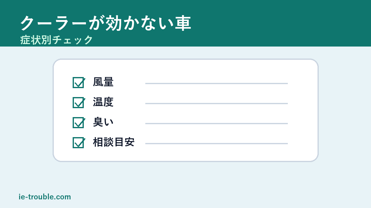 クーラーが効かない車は何を確認？症状別の見分け方の本文画像3
