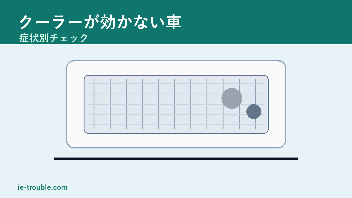 クーラーが効かない車は何を確認？症状別の見分け方の本文画像2